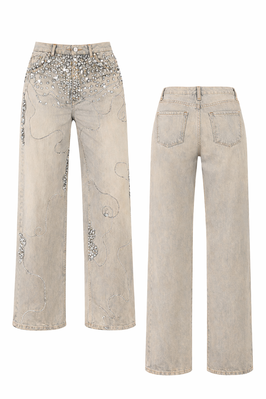 CALÇA ESTONADA BRILHO