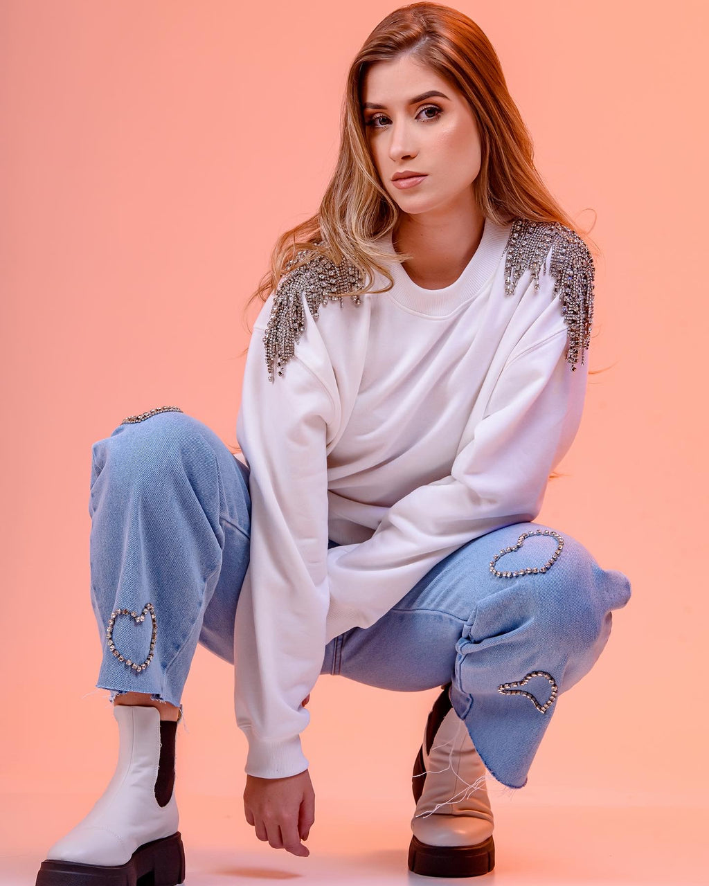 MOLETOM BRILHO OMBROS