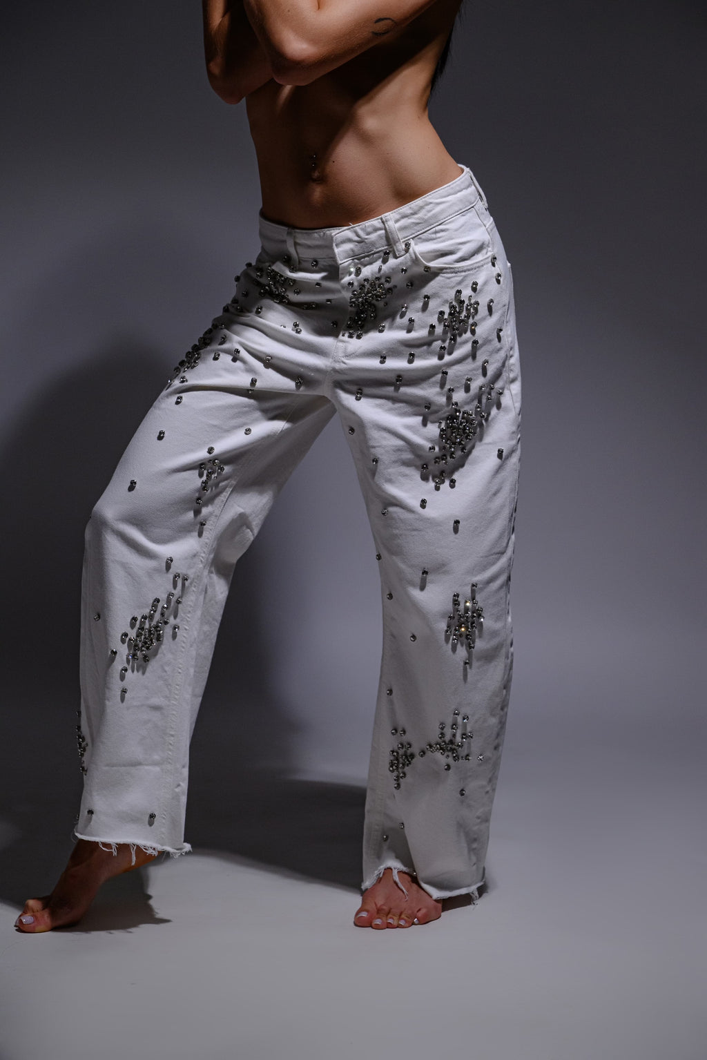 CALÇA SARJA BRILHO