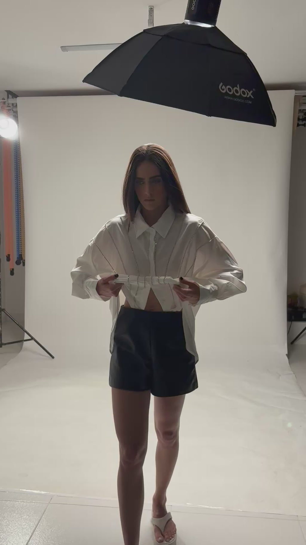 CAMISA EM LINHO STRASS